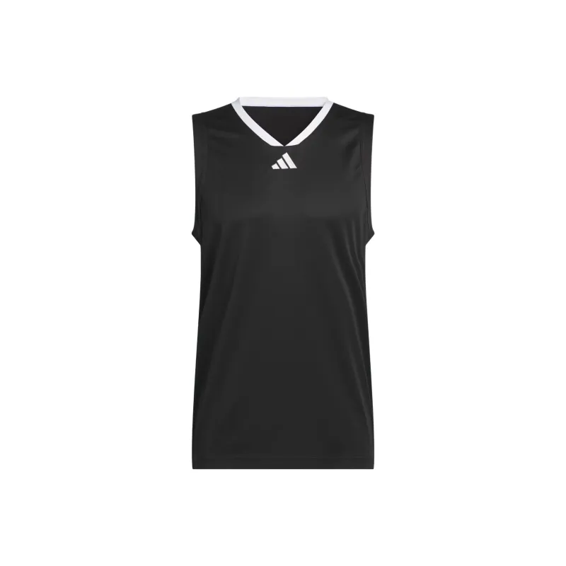 Adidas BASKETBALL3 Stripes FW24 Basketball Jersey Men's Black/White-0