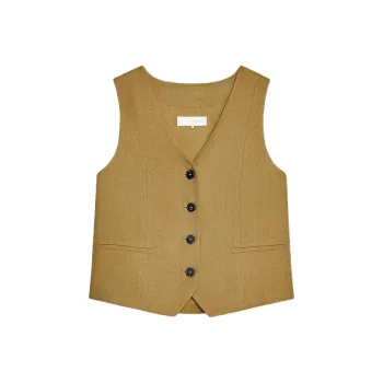 ZARA Tank Top Women's Yellow Green