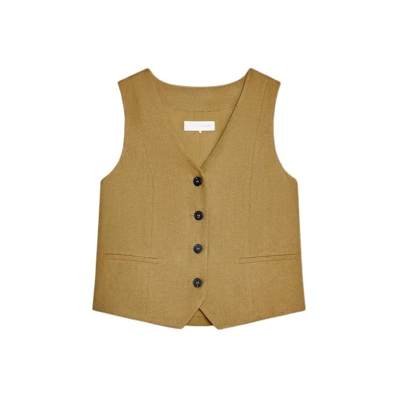 ZARA Tank Top Women's Yellow Green-0