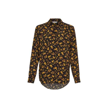 Tommy Hilfiger Moss Regular Crepe Rose Shirt