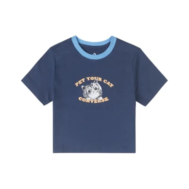 Converse Regular T Shirt Women's Blue-0