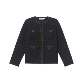 Self portrait Jacket Women's Navy Blue