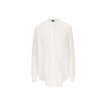 FAY Longline Linen Shirt