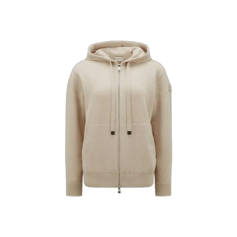 Moncler Cashmere Sweaters Women's Beige-0