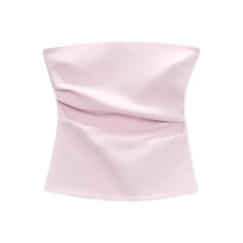 ZARA Strapless Top Women's Pink