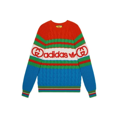 GUCCI X Adidas Wool Sweater Blue/Orange