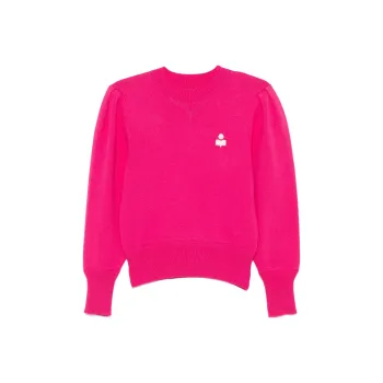 ISABEL MARANT ETOILE Kelaya Logo-Embroidered Crewneck Jumper