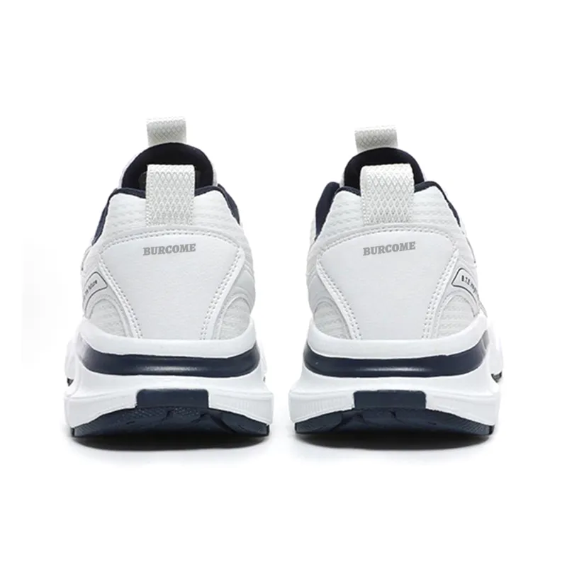 BURCOME Platform Elevator Shoes Abrasion Resistant Breathable Slip Resistant Low Top Chunky Sneakers Unisex-3