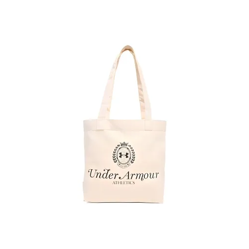 Under Armour Cotton Tote Bag, Shopping Bag, Handbag, Shoulder Bag Women's Beige & Black