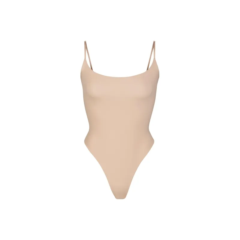 SKIMS Flts Everybody Caml Bodysult Jumpsuit Women's Mica/Mica-0