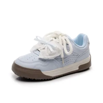 Feiyue Girly Heart Series Slip Resistant, Abrasion Resistant, And Balanced Low Top Skateboard Shoes Women's Light Blue