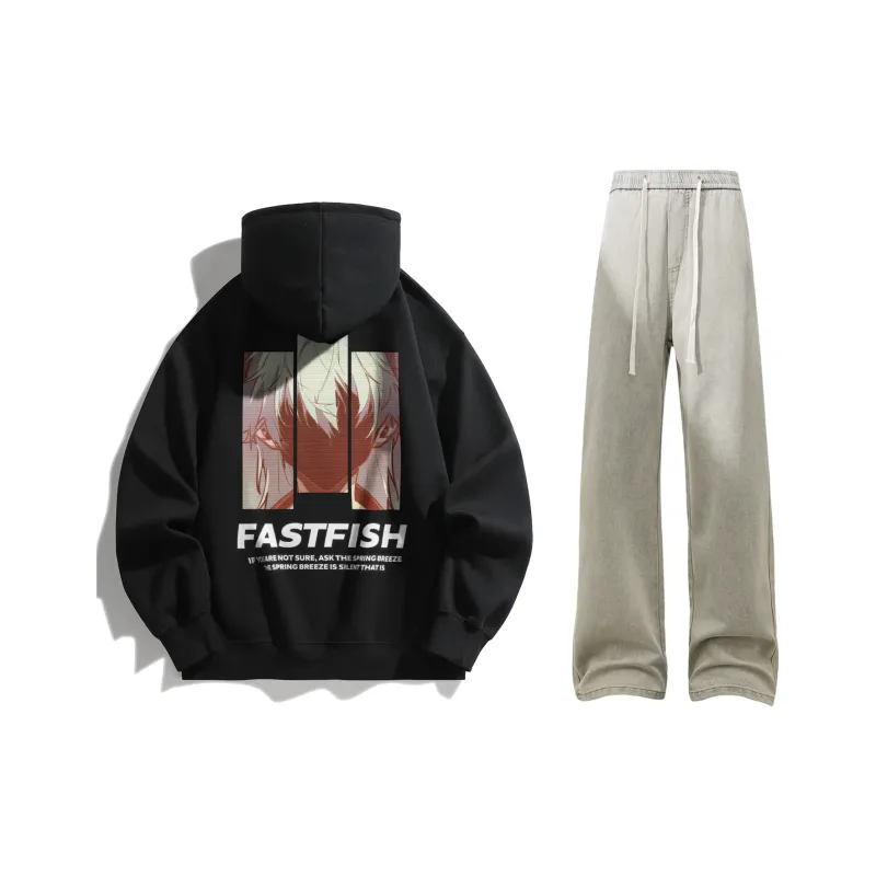 FASTFISH x SHENGSIJUE Sweatshirt Set Unisex-44
