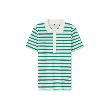 Tommy Hilfiger Striped Cotton Polo Top