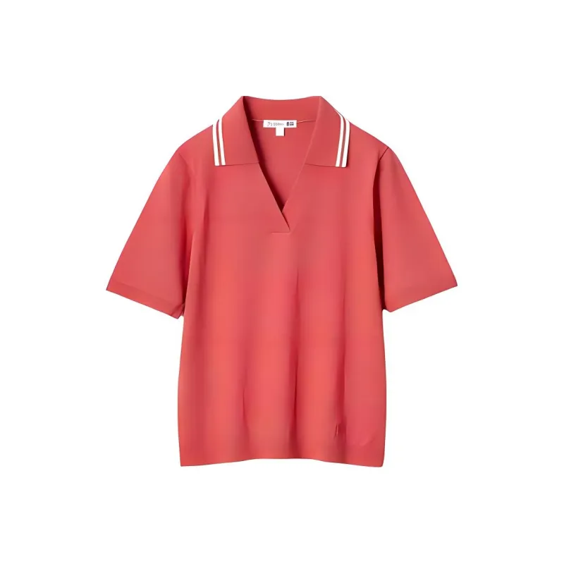 Jw Anderson X UNIQLO Jw Anderson Co Branded Series Polo Shirts Women's Red-0