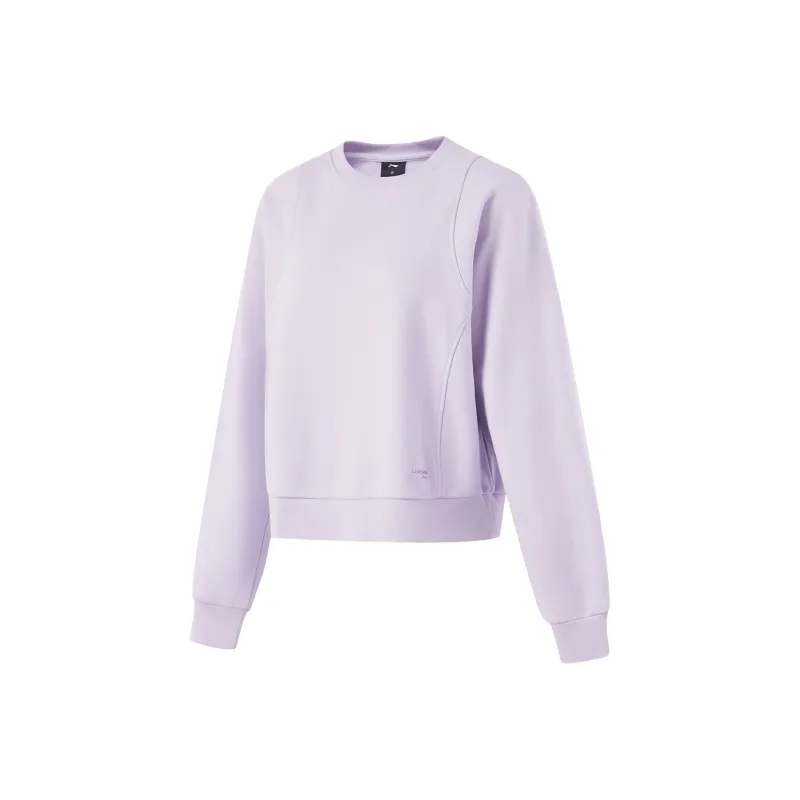 LiNing Fitness Series Sweatshirt Women's Sea Salt Purple-0