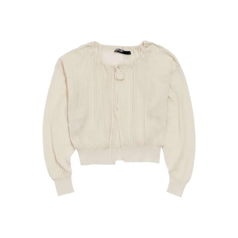 Bimba Y Lola Pleated Long sleeve Cardigan-0