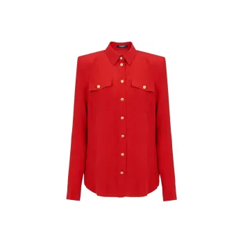 BALMAIN Shirts Women's Red