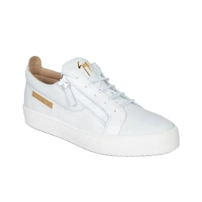 Giuseppe Zanotti/GZ Low Top Skateboard Shoes Men's White-2