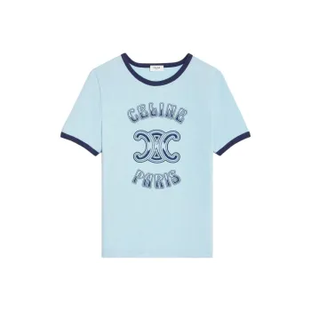 CELINE Paris 70's T shirt In Cotton Jersey