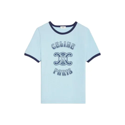 CELINE Paris 70's T shirt In Cotton Jersey