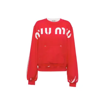 MIU MIU SS23 Sweatshirt Women's Red