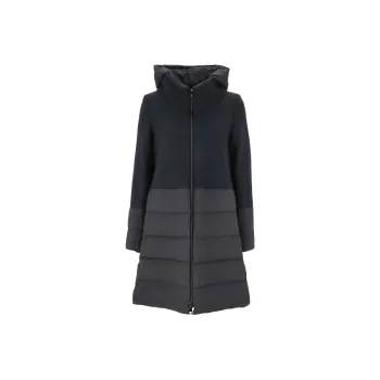 HERNO Hooded Quilted Zip-Up Down Coat