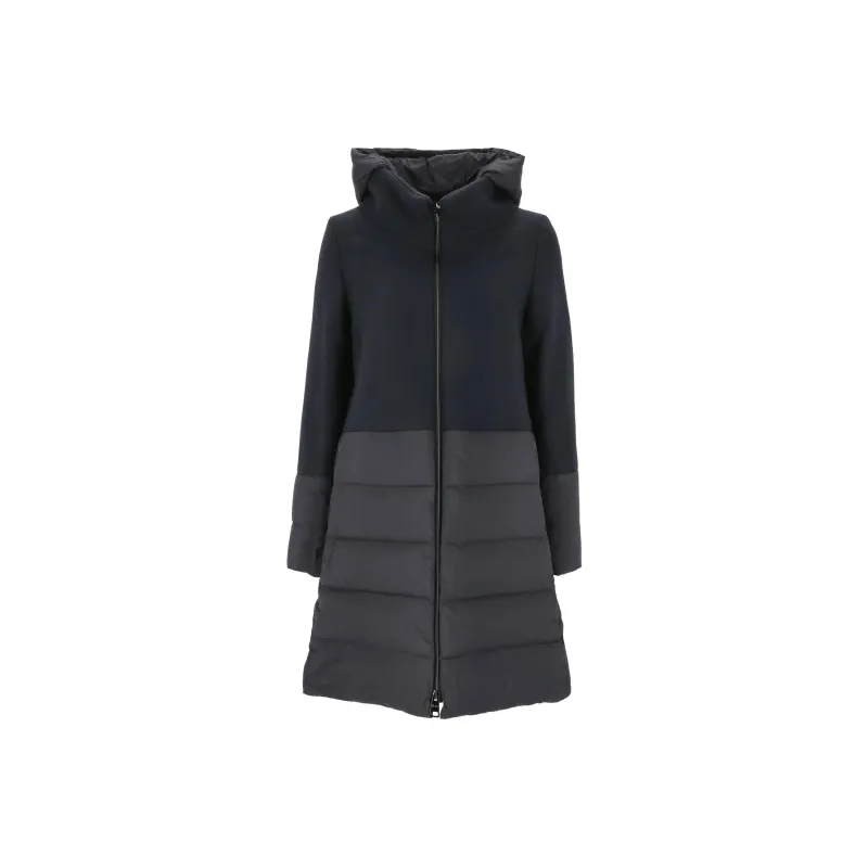 HERNO Hooded Quilted Zip-Up Down Coat-0