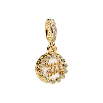 Pandora Gold Plated, Copper Silver, Alloy, Cubic Zirconia, Imitation Shell Accessories Unisex Gold