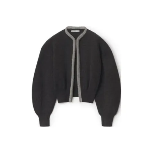 Alexander Wang Women's Crystal Trim Cardigan Charcoal