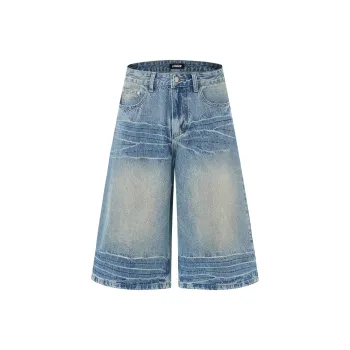 URS GGON Denim Shorts Unisex Nostalgic Blue