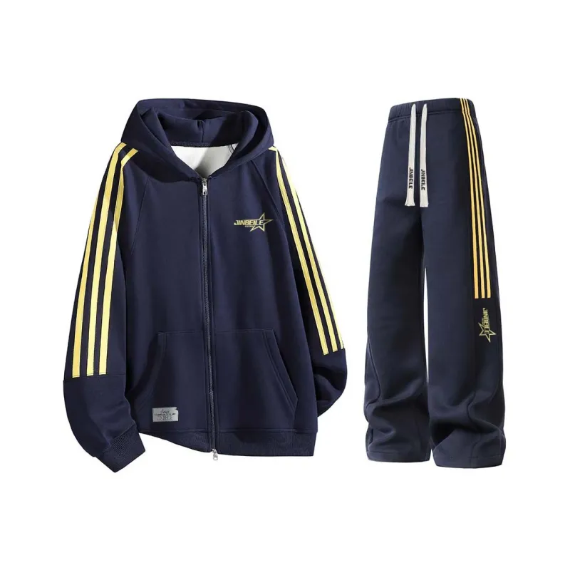 JINBEILE Sweatshirt Sets Unisex-16