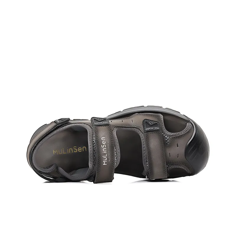 Mulinsen Beach Sandals Men Gray/Khaki-1