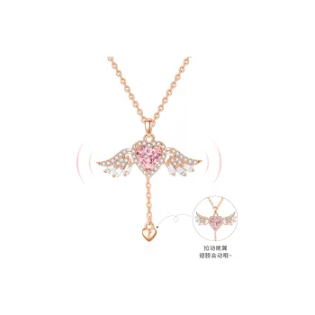 Lao Feng Xiang S925 Silver Necklaces Women's