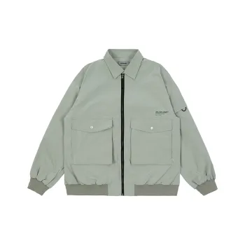 BLUELANDINC Jackets Women's Pea Green Gray