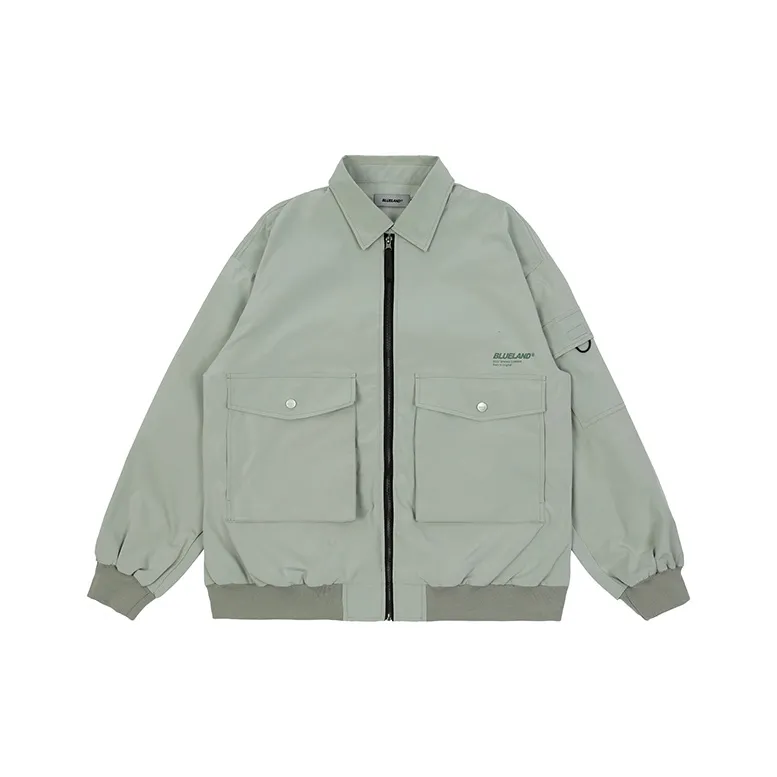 BLUELANDINC Jackets Women's Pea Green Gray-0