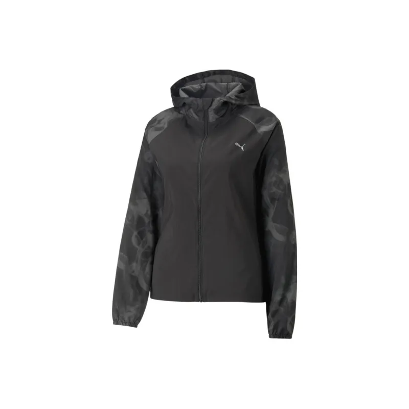 PUMA Train ULTRAWEAVE RUN AOP FAVORITE WOVEN JACKET Jacket Women's Black-0