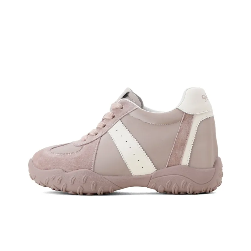 GOLDLION Cushioning, Abrasion Resistant, Breathable, Height Increasing Low Top Casual Shoes Women's-6