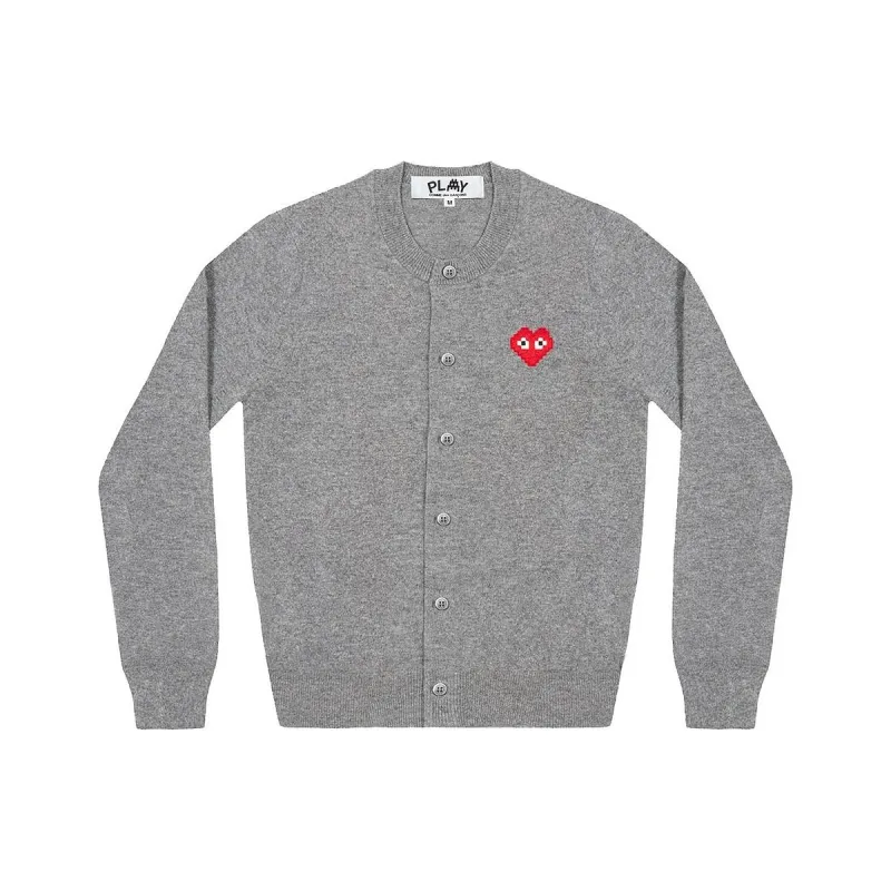 CDG Play CDG Play X INVADER Pixel Series Knitwear Women's Gray-0
