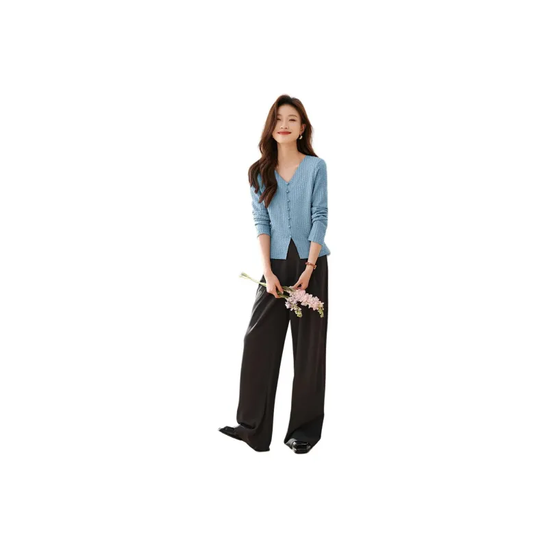 Mo Han Yi Mei T Shirt Women's Sea Salt Blue-0