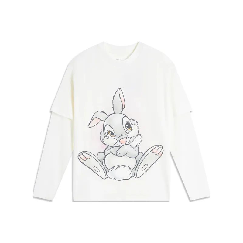 LiNing x Disney Sports Life Collection T Shirt Women's Ivory-0