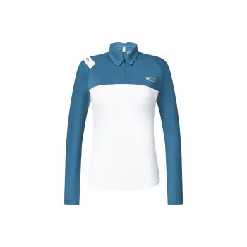 FILA Golf Series Polo Shirt Women's Logo Blue