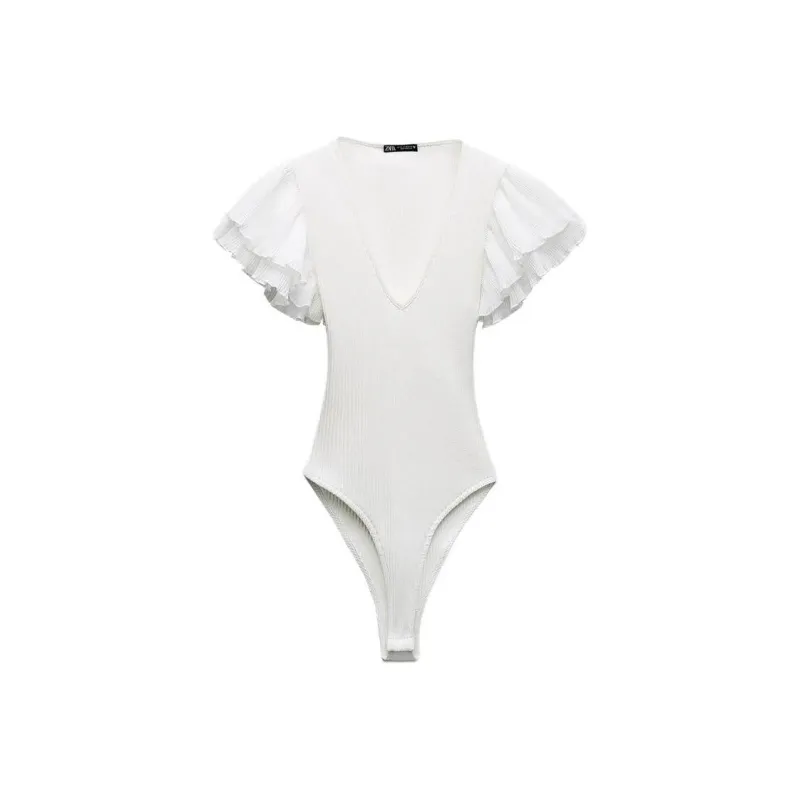 ZARA Bodysuits Women's White-0
