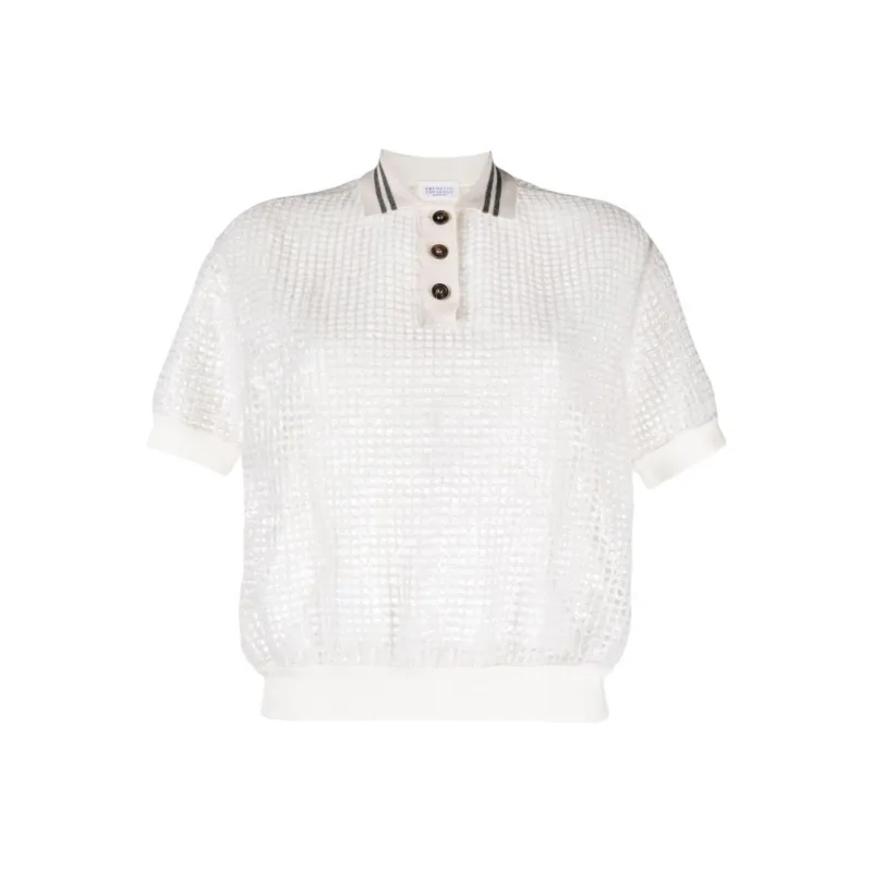 Brunello Cucinelli Polo Shirts Women's White-0