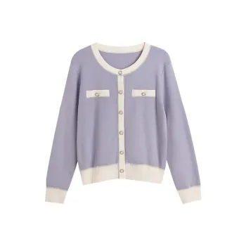 Olrain Knitwear Women's Blue Purple