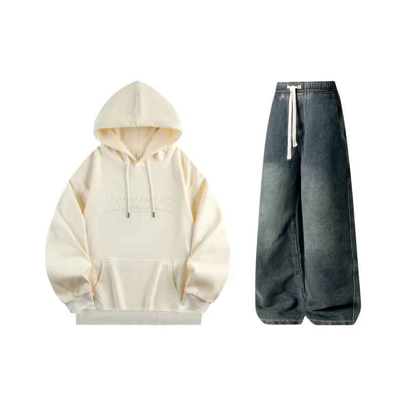 A.X.S.K Sweatshirt Sets Unisex-42