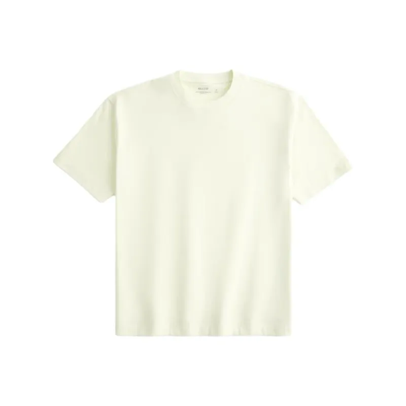 Hollister T Shirt Men's Light Yellow-0