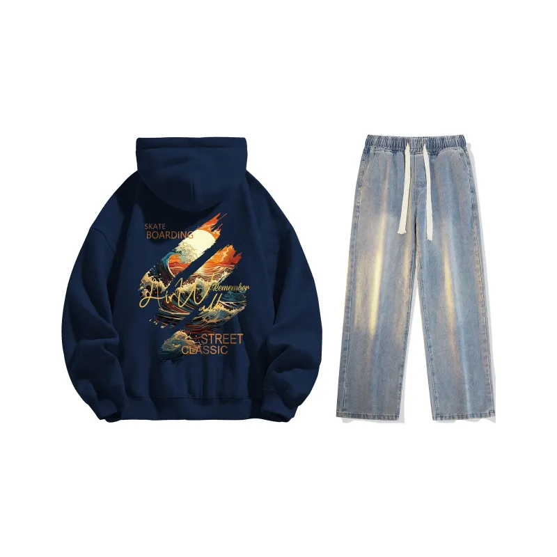 Airwalk Sweatshirt Set Unisex Black-64
