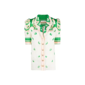 Zimmermann High Tide Sailboat print Short sleeve Shirt