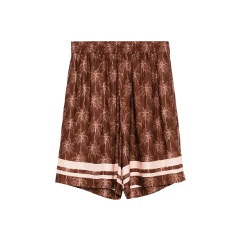 LANEUS Palm Tree print Shorts