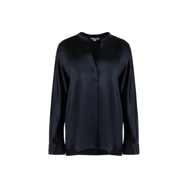 VINCE Long sleeved Open Front Blouse-0